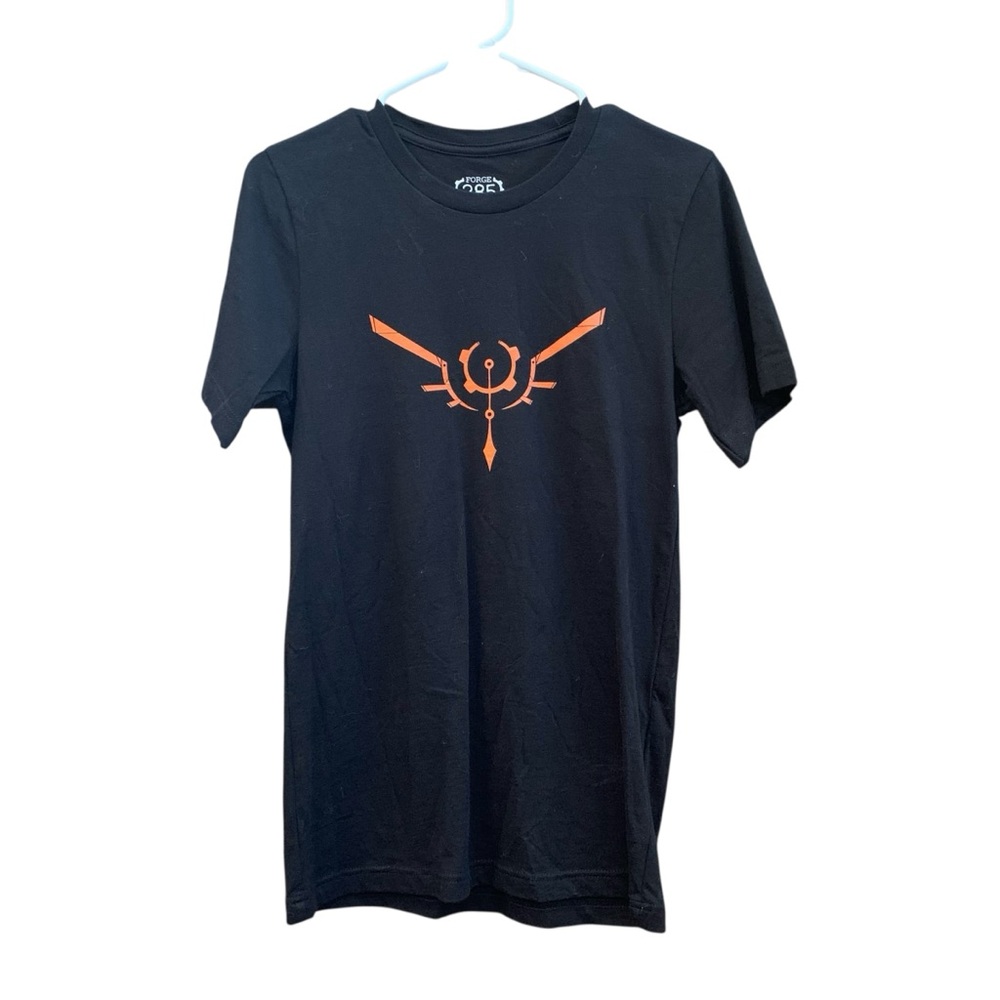 Forge 285 Short Sleeve Cotton Black T-Shirt Size Small